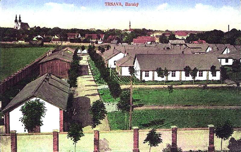 Trnava vojenska baraky 1923  (teraz ul.F Urbanka).jpg